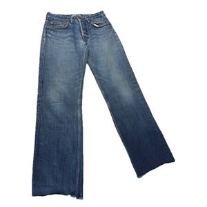 Acne Studios Jeans Women's 26 Mid‎ Blue Button Fly Denim Jeans